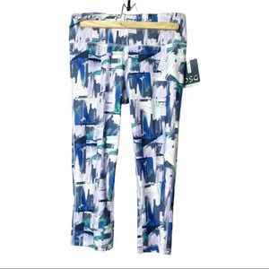 DSG Women’s Medium Performance Capri Painted Geo Icy Purple High Rise